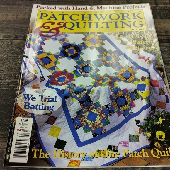 Australian Patchwork & Quilting Magazine Vol. 9 No. 4 Quilt Patterns - Picture 1 of 6